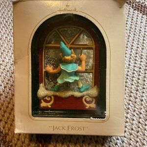 Hallmark Jack Frost Ornament with Blue and Brown Accents